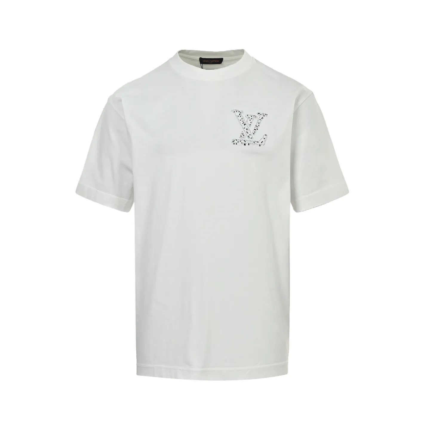 Louis Vuitton/Louis Vuitton cross-stitch woven embroidery short sleeves